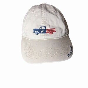 Life is Good Chill Cap Unisex One Size Beige Patriotic USA Truck Hat
